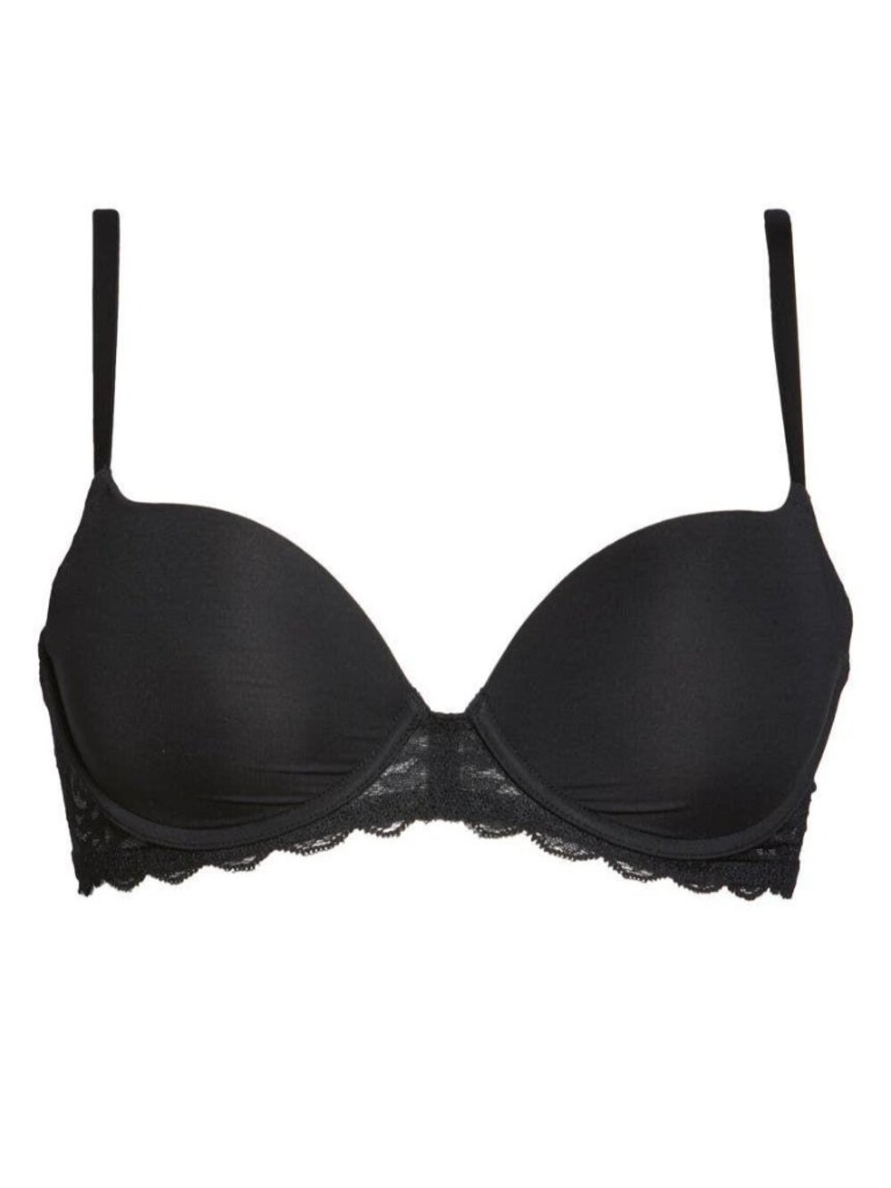 🆕NATORI Statement Contour Underwire T-Shirt Bra 36C Black #721211 - Picture 4 of 10